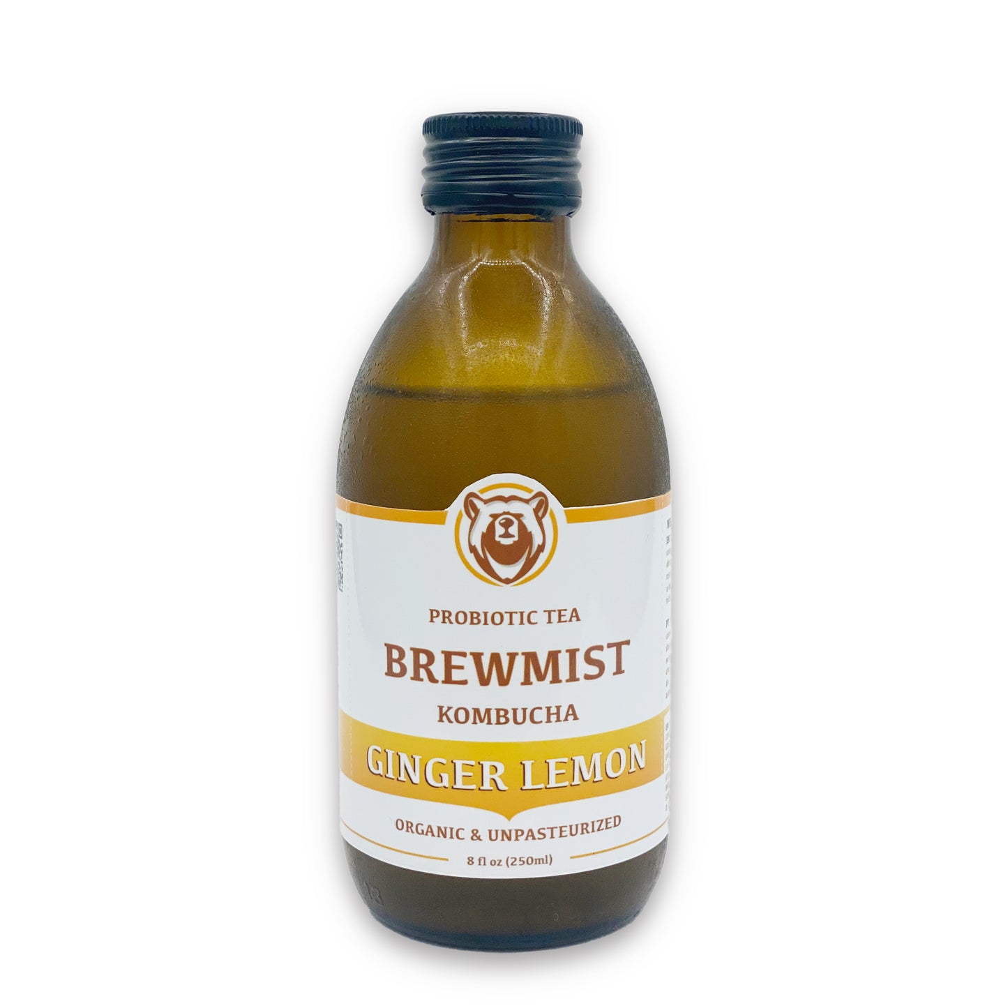 Brewmist Kombucha Ginger Lemon Pack 12 x 250ml